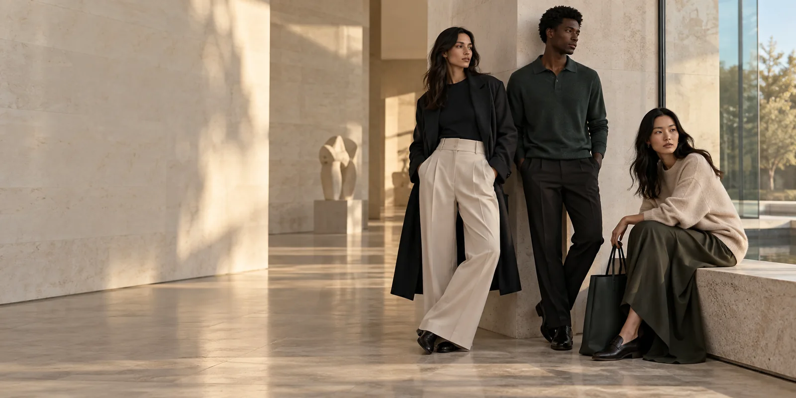 MODUS contemporary wardrobe in a sunlit gallery