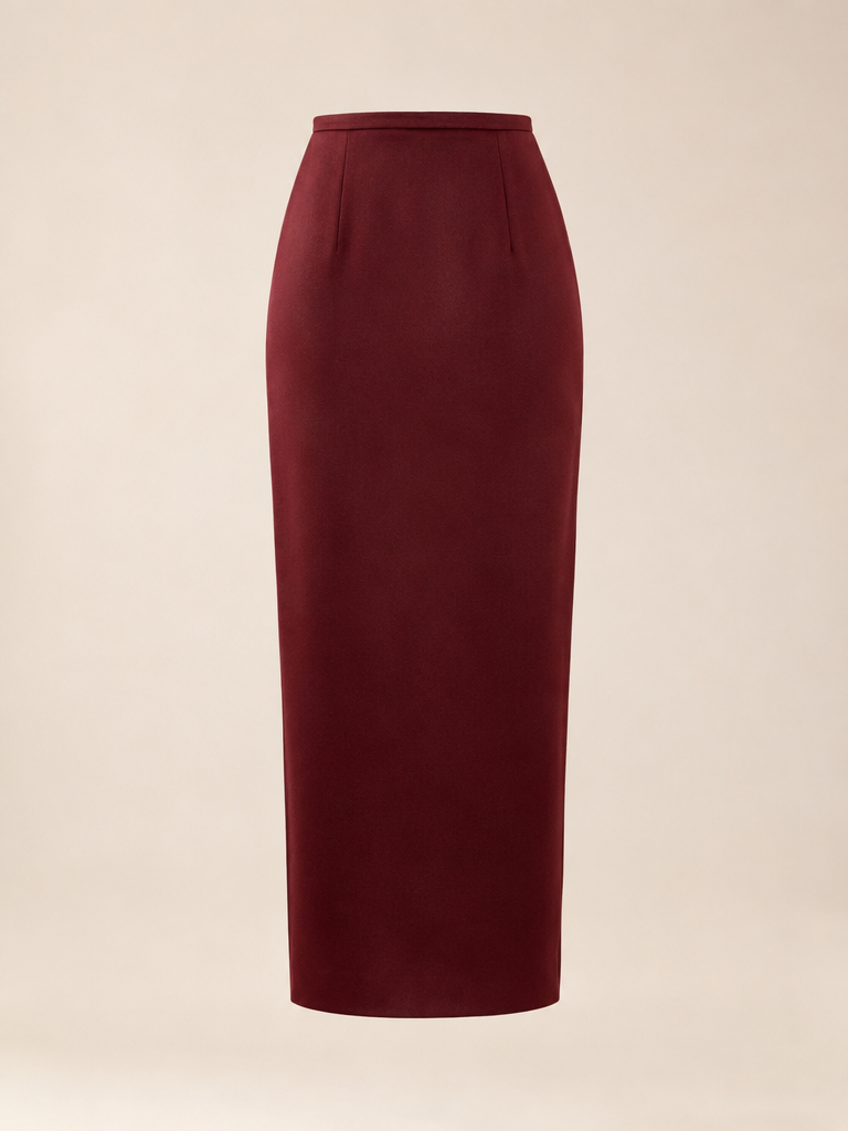 Column Midi Skirt