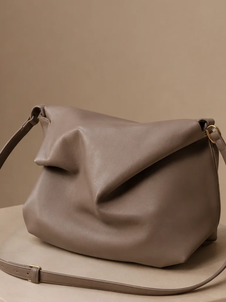 Small Fold Crossbody fabric and structural detail