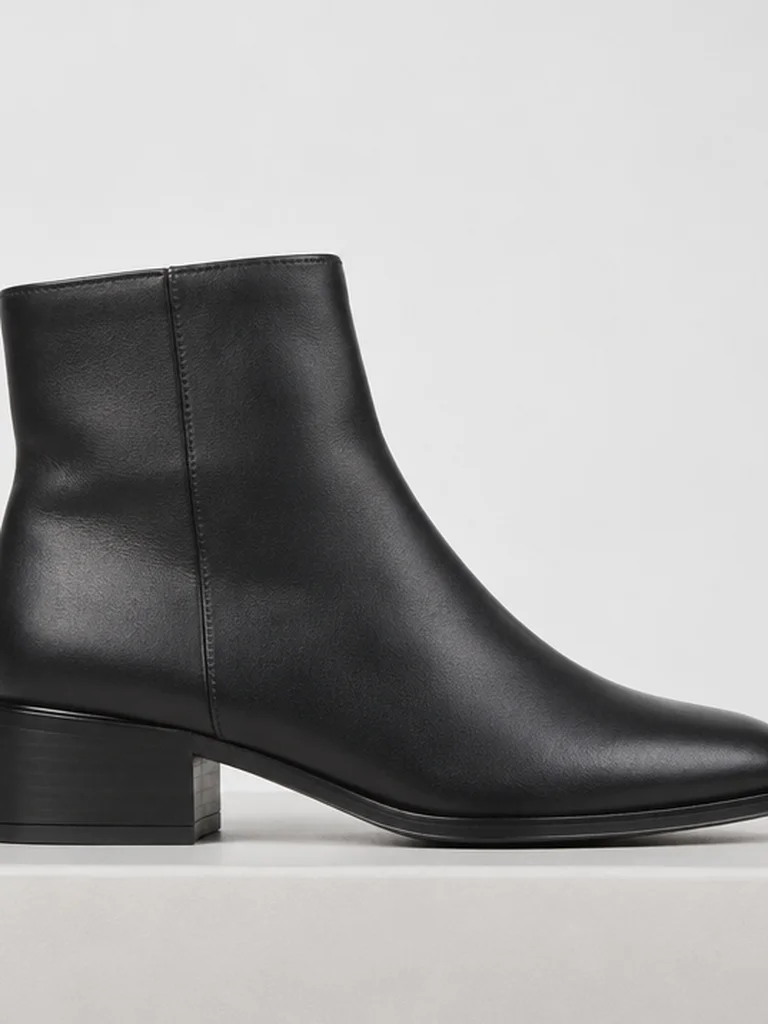 Clean Line Ankle Boot fabric and structural detail